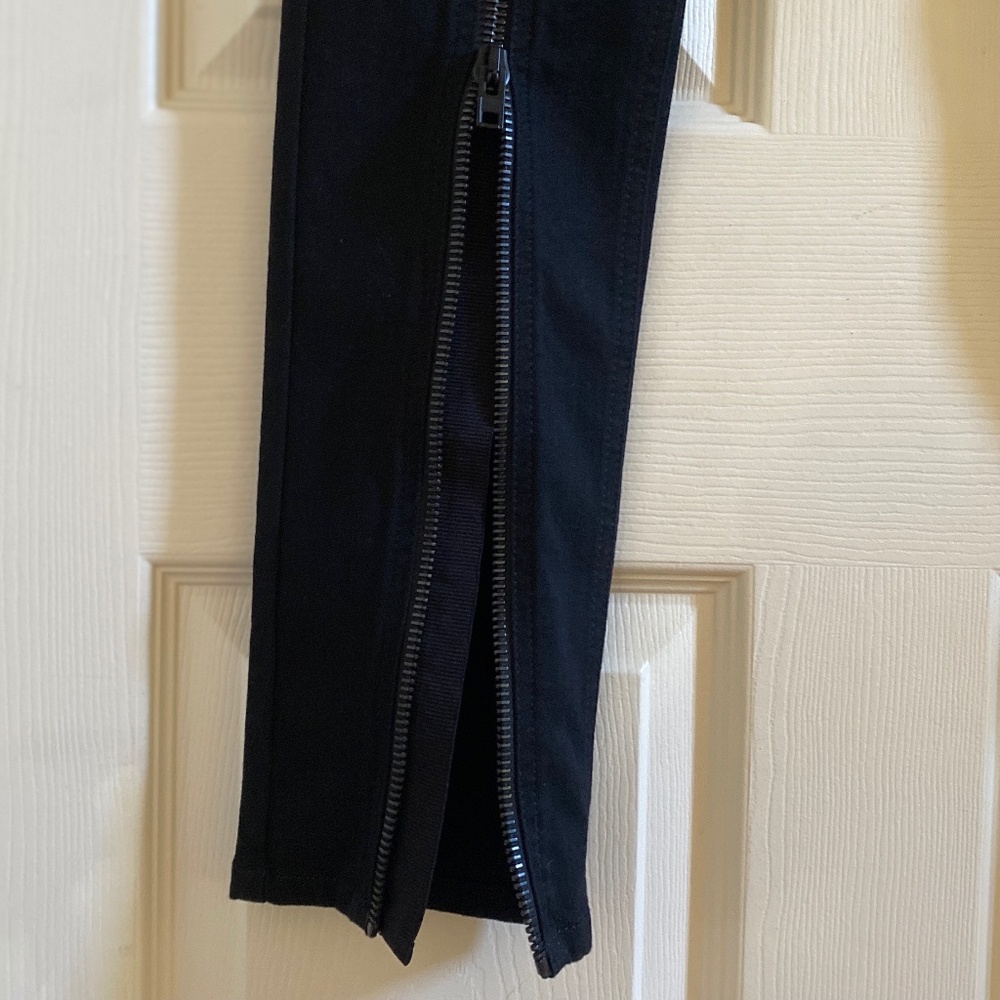 Givenchy Black Skinny Low Rise Zippered Leg Jeans NWT - Picture 2 of 6